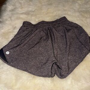 lululemon athletica Women's Heathered Black Shorts